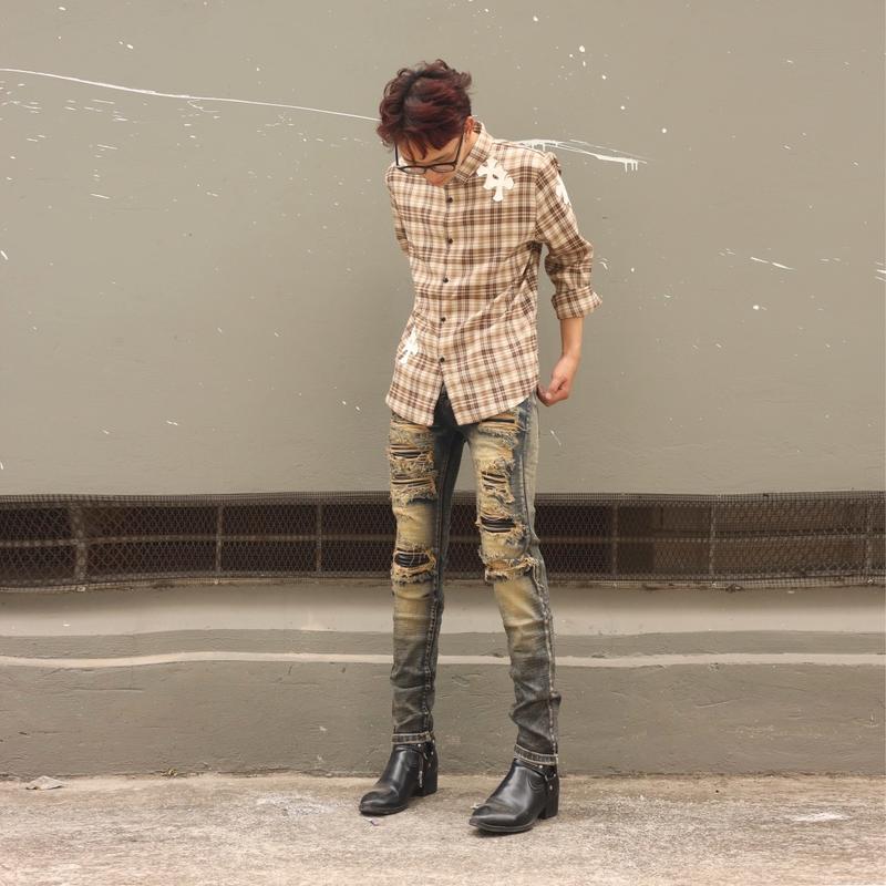 Quần jean nam AM6602,màu vintage,phom slimfit 4