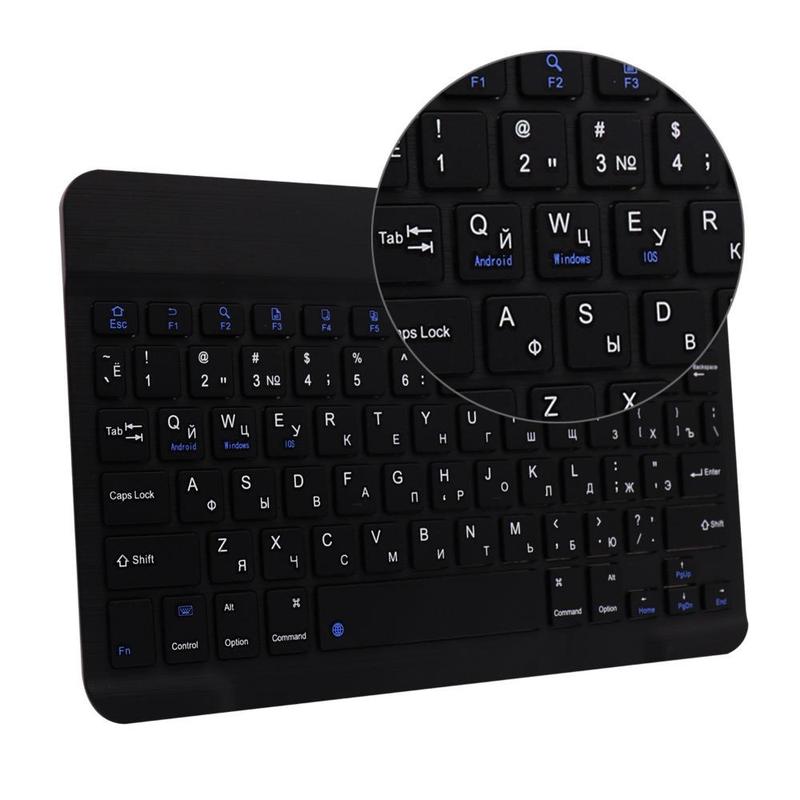 Ultra-Slim Bluetooth Keyboard Compatible with iPad 11 10.9  10.2 12.9 -inch/iPad Air/iPad 9.7-inch/iPad Pro/iPad Mini, iPhone and other Bluetooth Enabled Devices Including iOS, Android, Windows 2