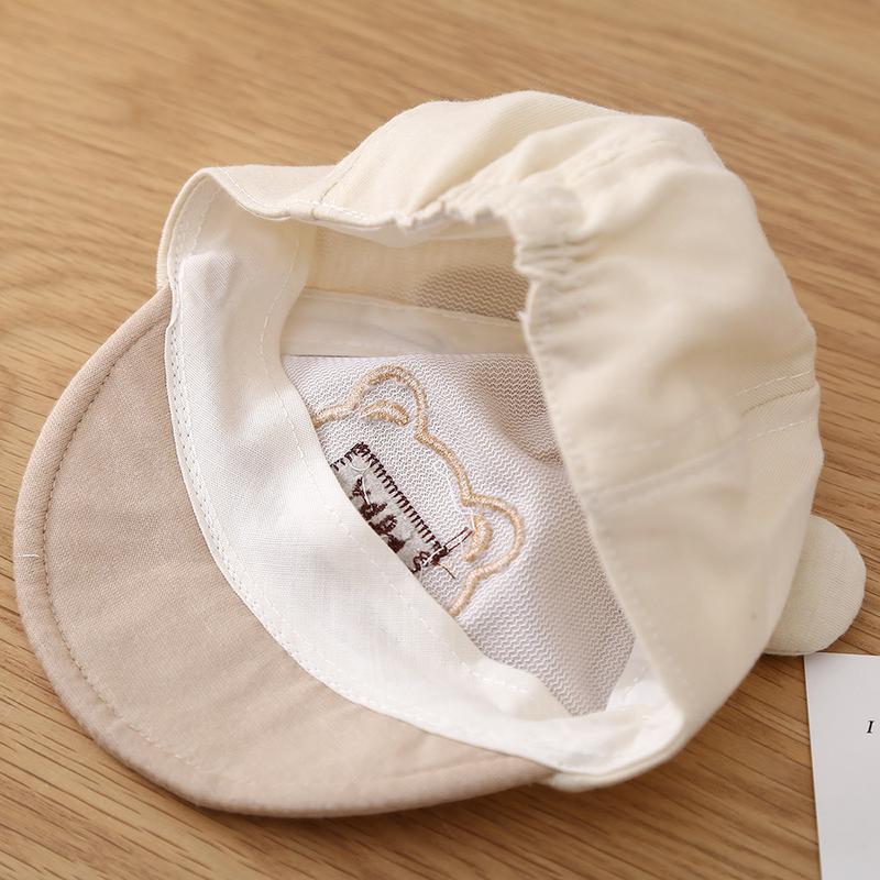 Product Introduction of Baby hat spring and autumn peaked cap thin cute super cute cartoon baby visor male and female treasure flip brim hat 21