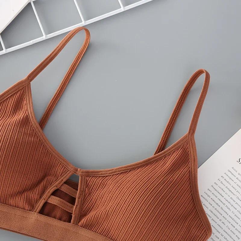 Product Introduction of 1 pcs New Women Cotton Sports Bra Tube Top Crop Female Seamless Underwear Tube Bra Wireless Bralette Lingerie Cropped Bandeau 10