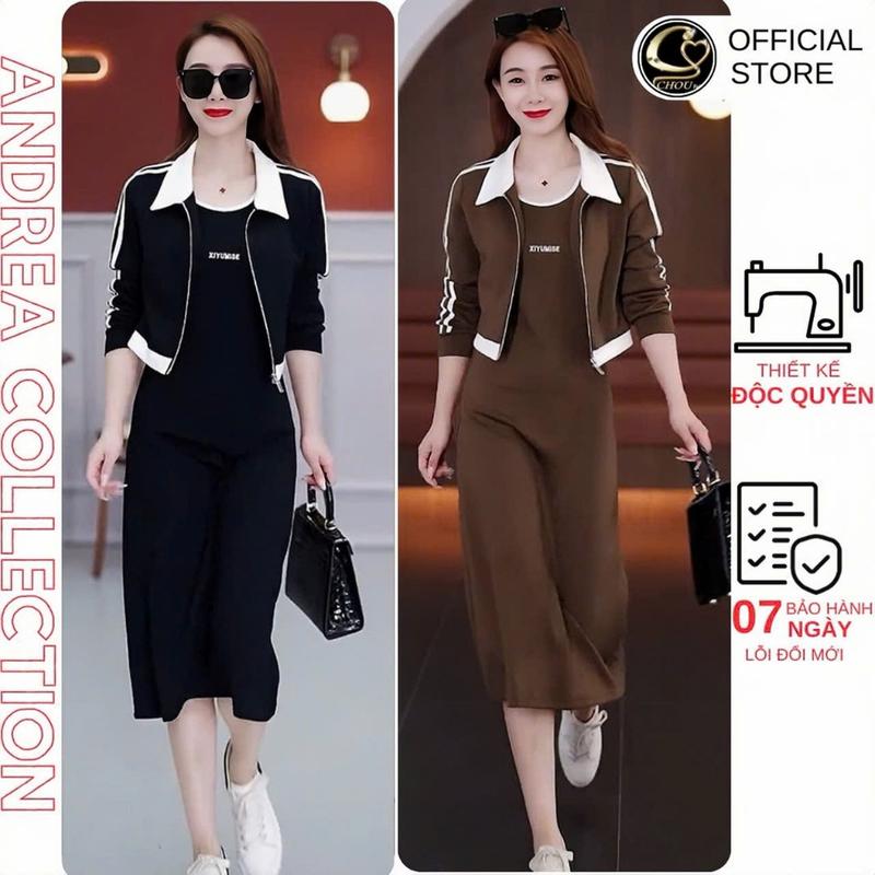 Hàng Bán Chạy Bộ Thu Đông Nữ Bộ Đồ Thể Thao Thời Trang Xuân Thu Cho Phụ Nữ Trung Niên V362