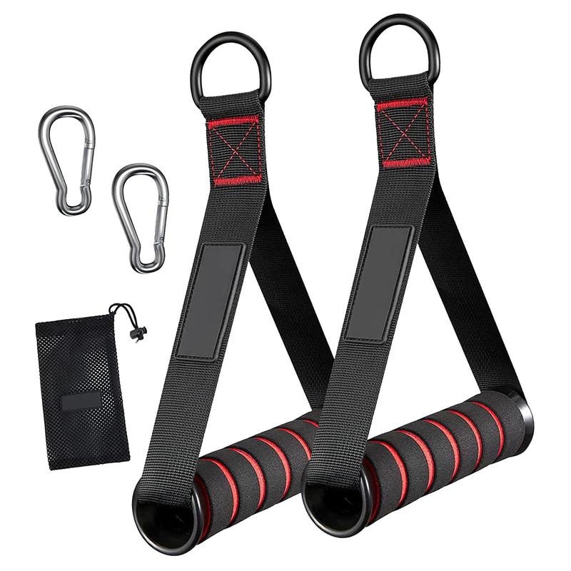 Product Introduction of D-Ring Gym Handles Grip Workout Cable Machine Lightweight Handle with Hook Fitness Resistance Accessories for Muscle Training 16