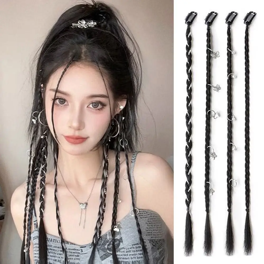 Sợi Tóc Đuôi Ngựa Kẹp BB, Thời Trang, Nhẹ, Bện Tóc Tổng Hợp, Trông Tự Nhiên Và Vô Hình, Dành Cho Nữ, Với Kẹp BB Mạnh, Thích Hợp Cho Tóc Đuôi Ngựa