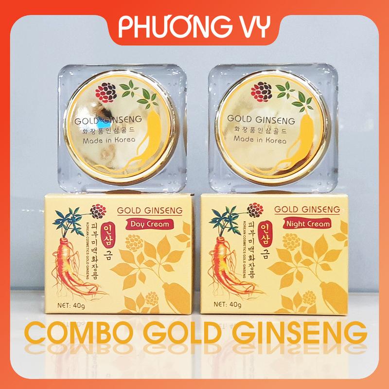 COMBO kem sâm Gold Ginseng, làm sạch nám, tàn nhang, trắng da, kem nám