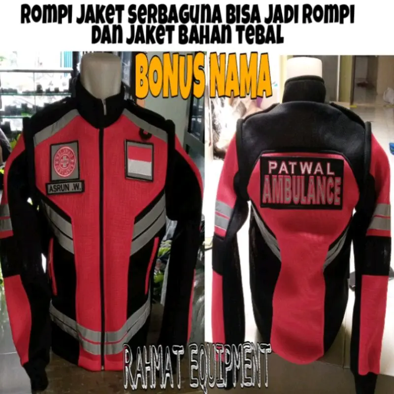 Romket Relawan Patwal Ambulance Rompi Jaket Ambulance
