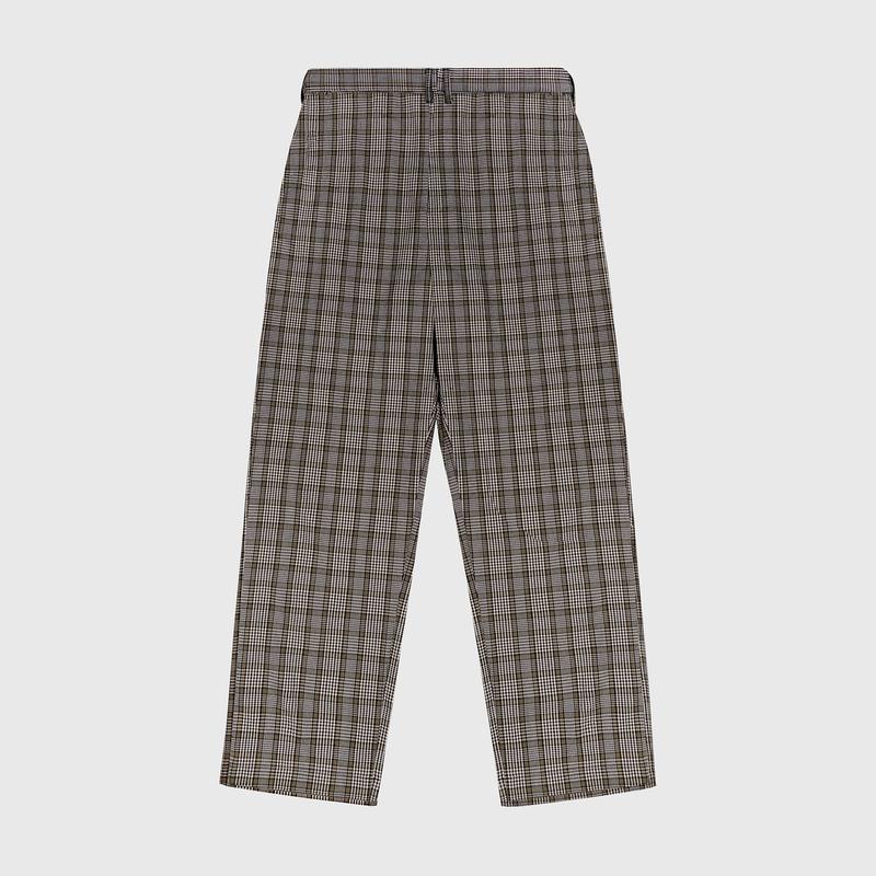  Grimm DC Straight plaid pants    Cedar Brown & Smoke Gray Menswea Quần 