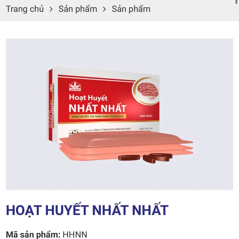 Combo 3 hộp - Hoạt huyết dưỡng não Nhất Nhất hỗ trợ tuần hoàn não, bổ não hộp 30 viên 1