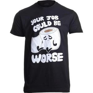 Camiseta negra con diseño abstracto 2D – estilo urbano alternativo, ideal para hombre y mujerFunny Workplace Humor - playera de algodón negro