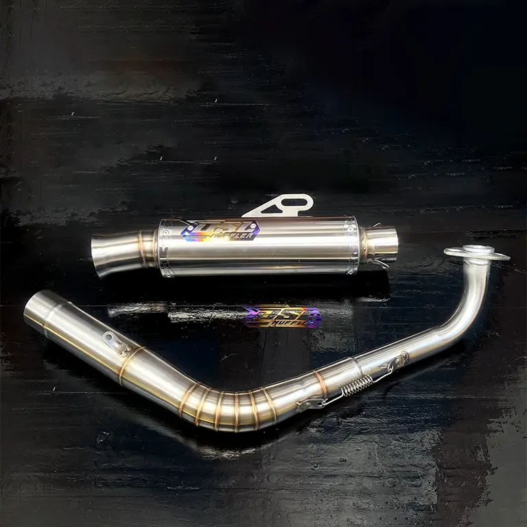 Knalpot Salemba Ceklis Jungstyle Original DSL Muffler FULLSET PNP Untuk Aerox New Aerox Old Vario New Nmax New Motor 6