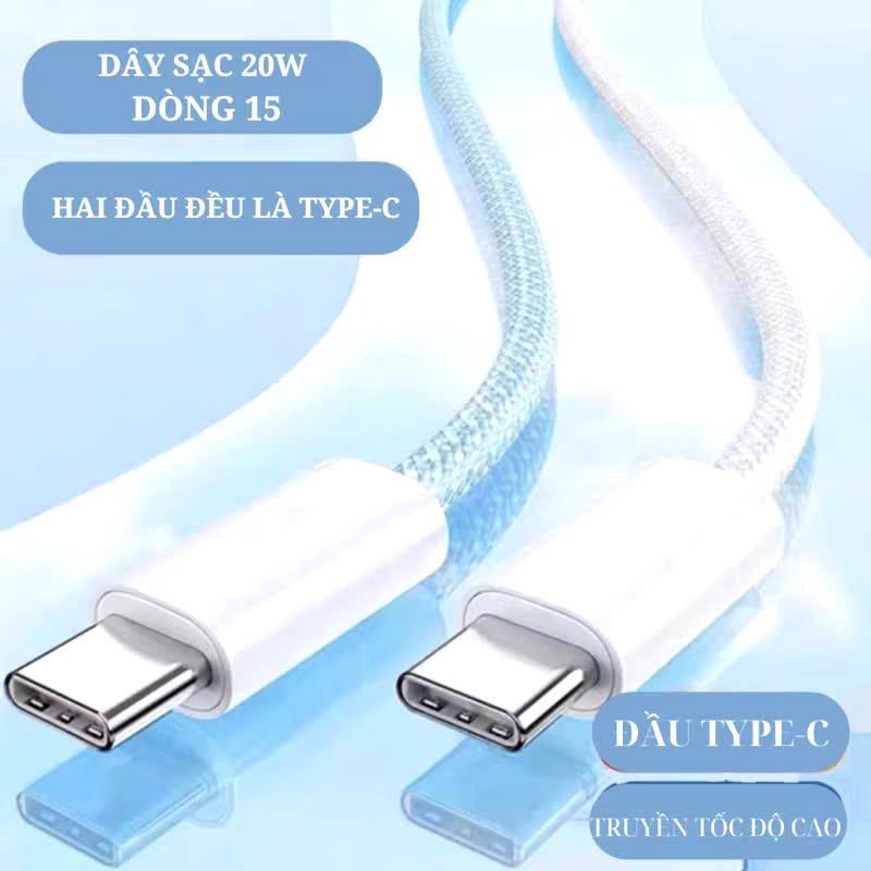 Product Introduction of Cáp Sạc Nhanh 20W Bọc Dù 2 Đầu Type C Cho IPhone 15 và 16 10