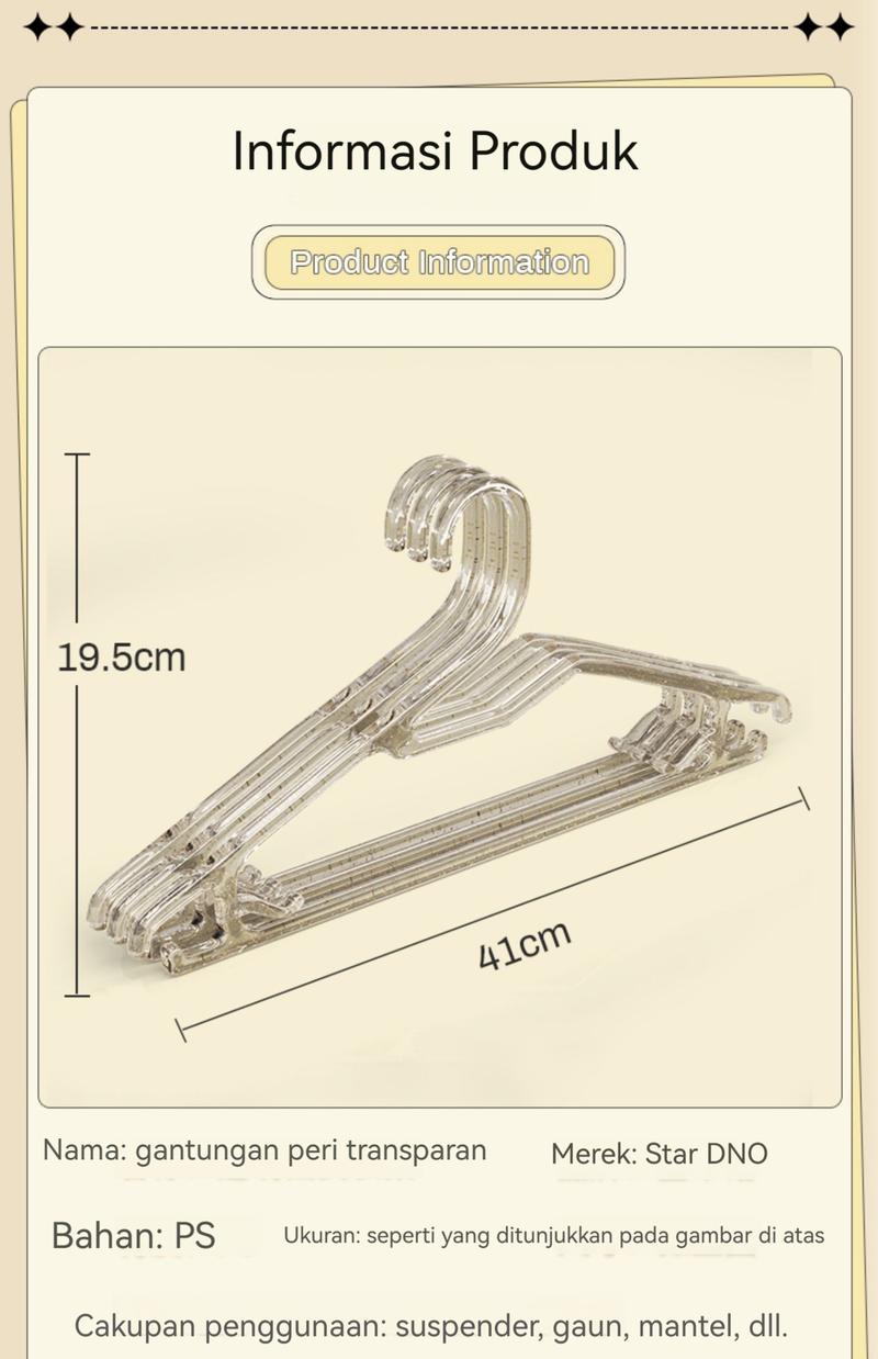 Product Introduction of Hanger  asthetic  /Hanger asthetic / Hanger Blink/ Hanger akrilik / Hanger acrylic/ Hanger gold/ Hanger plastik Gantungan baju plastik Hanger Baju Akrilik Bling-bling Gantungan Baju Estetik 9