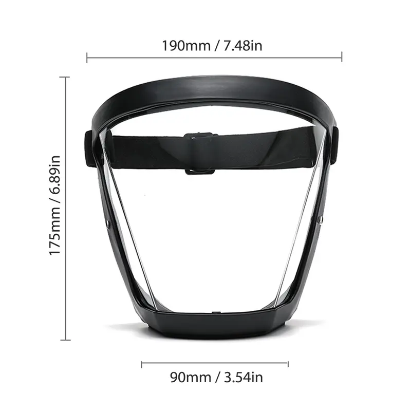 Safety Face Shield Pelindung Wajah Anti Kabut Pelindung Percikan Debu UV400 4