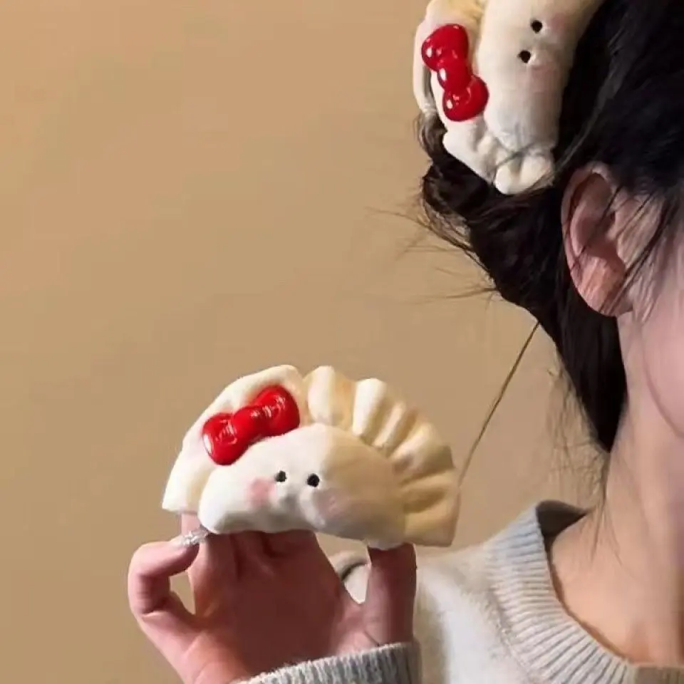 Kẹp Tóc Búi Tóc, Thiết Kế Bánh Bao Hồng Dễ Thương, Phong Cách Tạo Không Khí Dễ Thương, Thích Hợp Cho Tóc Updo Và Tóc Mái, Kẹp Tóc Nơ Nóng Bỏng, Kẹp Bên, Kẹp Tóc