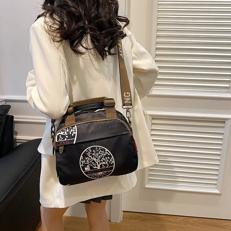 Túi Đeo Chéo Nữ, Phong Cách Dân Tộc, Thiết Kế In Ấn, Giá Cả Phải Chăng, Đeo Vai Và Đeo Chéo, Dễ Phối Đồ, Túi Đeo Chéo Văn Học, Túi Chống Nước, Nhẹ, Cỡ Nhỏ, Hàng Mới Về 2024 Bag Da 1