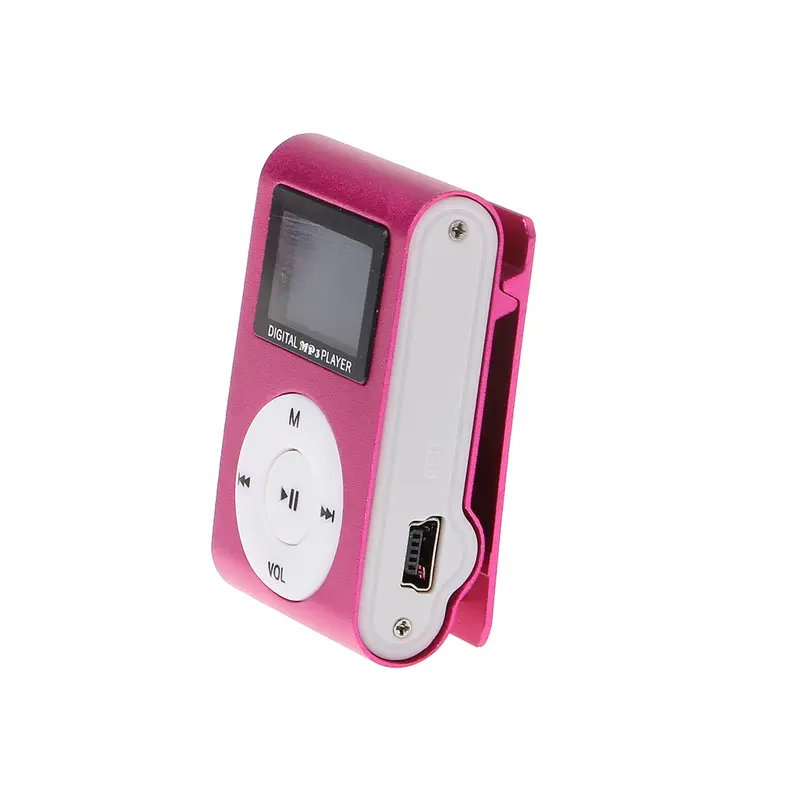 Kẹp kim loại mini USB MX-801, Micro SD , khe cắm thẻ TF, màn hình LCD, máy nghe nhạc MP3 5