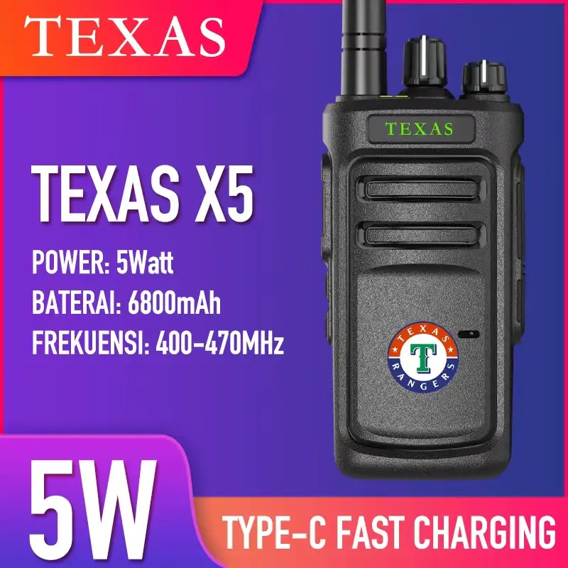 HT X5 Walkie Talkie Singleband Handy Talky