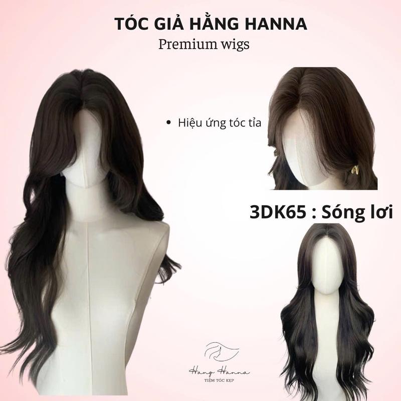 [ NEW ARRIVALS 2025 ] 3DK65 Sóng Lơi - Tóc Giả Nguyên Đầu Dệt Kim x Siêu Da Mái Bay Sóng Lơi