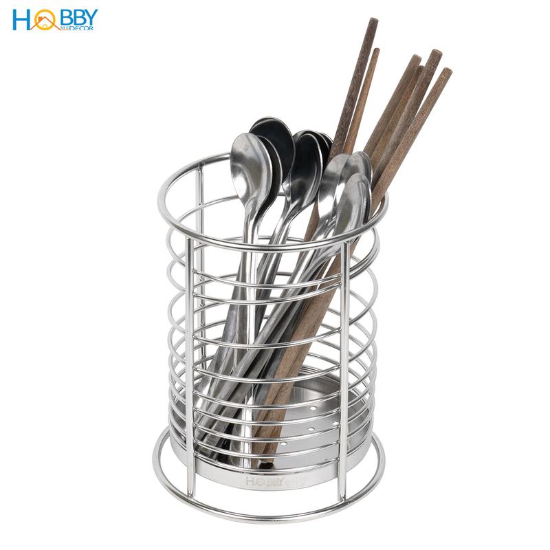  Ống đựng đũa muỗng thìa để bàn inox 304 Hobby home decor OD4 Kitchen 