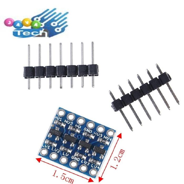 Jual Modul 4 Channel Logic Level Converter IIC 5V To 3.3V Bi ...