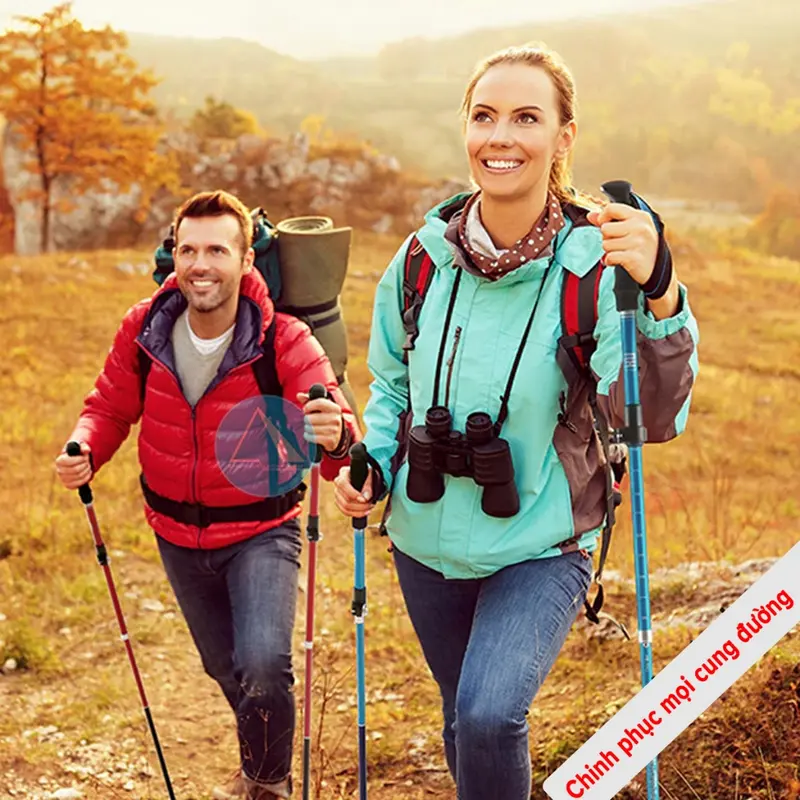Gậy Leo Núi Gậy Trekking Từ 63 - 135cm Gậy Chạy Trail Gấp Khúc Dùng Du Lịch, Phượt, Dã Ngoại, Đi Bộ Đường Dài - Hãng miDoctor 7