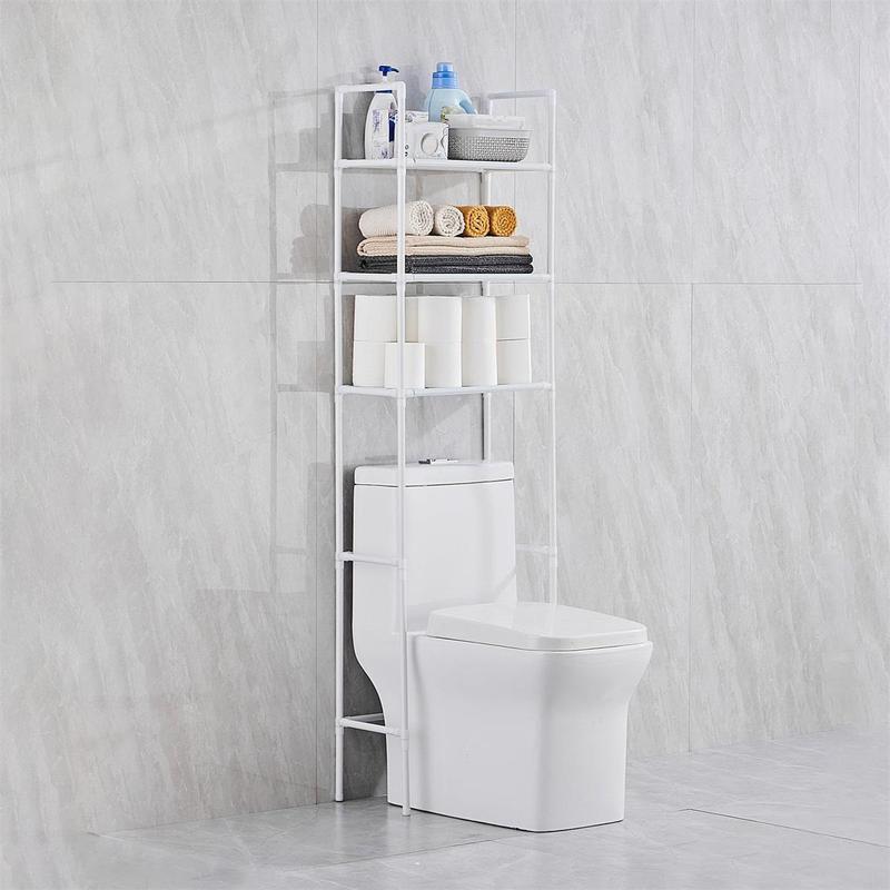 Product Introduction of Bathroom Storage Unit Over Toilet Or Washing Machine With 3 Shelves Toilet Cabinet Organiser Rack 7