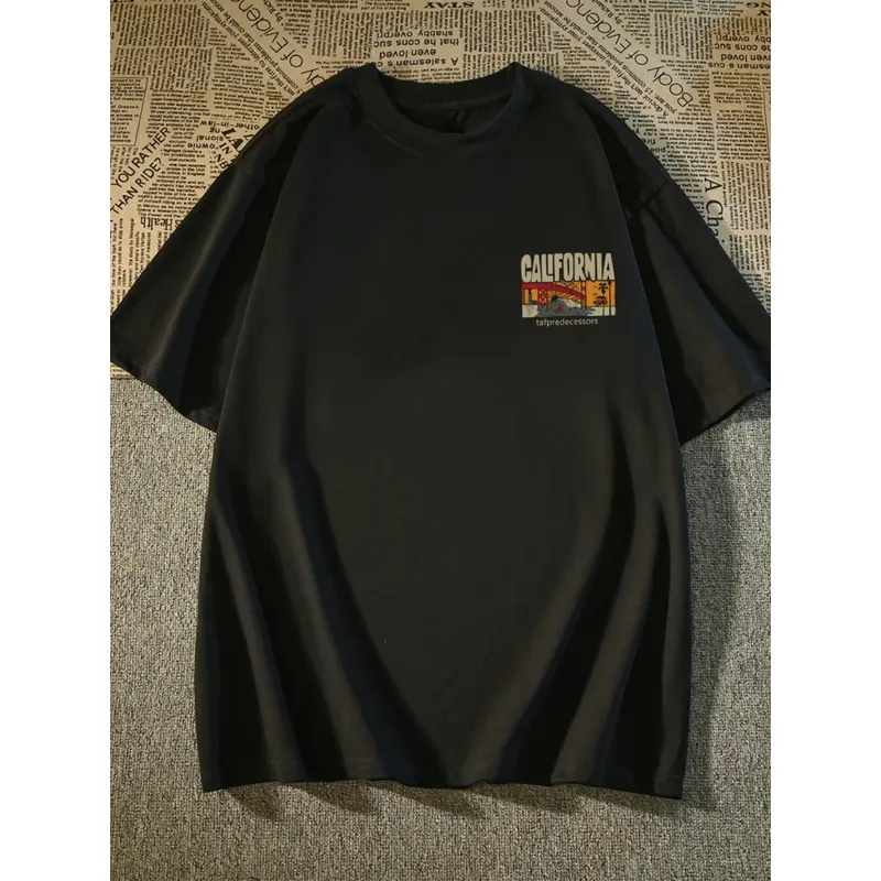 T-shirt Keren Baju Kaos Wanita Dewasa Hitam Oversize Lengan Pendek vintage Render Print Pasangan Keren C199 Distro Katun 2