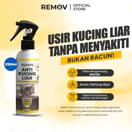 SC Remov ANTI KUCING LIAR 250ML Aromatic Spray Pengusir Kucing Liar Pipis Pup Sembarangan Alami 1