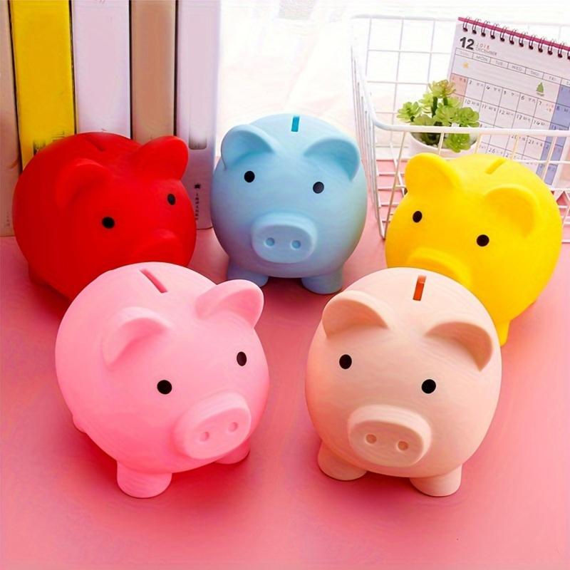 Cute Cartoon Piggy Bank, 1 Count Unbreakable Piggy Bank, Coin Bank, Home Decor, Birthday Gift for Boys and Girls 0