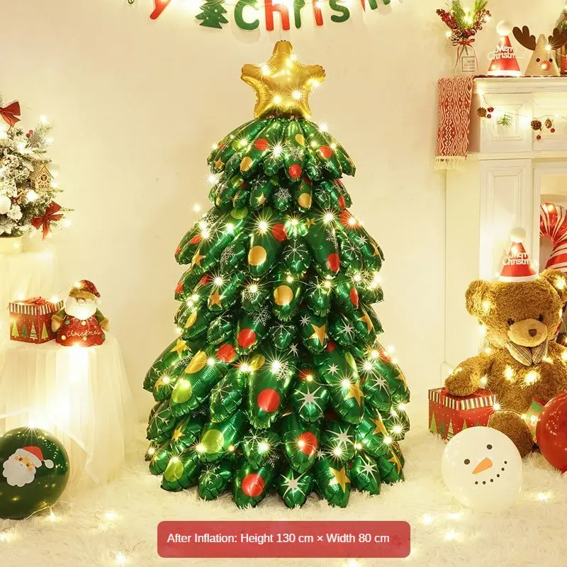 Christmas Balloon Snowman Outdoor Scene Layout Elderly Three-Dimensional Inflatable Christmas Tree Christmas Decoration Assembly