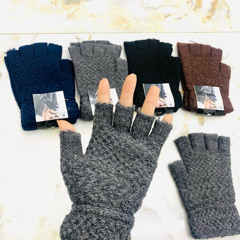  Găng tay len hở ngón nam nữ-bao tay len CẮT NGÓN SIÊU DÀY 