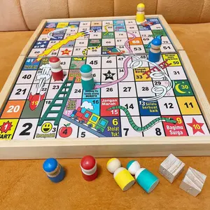 ULAR TANGGA Anak Kayu Mainan