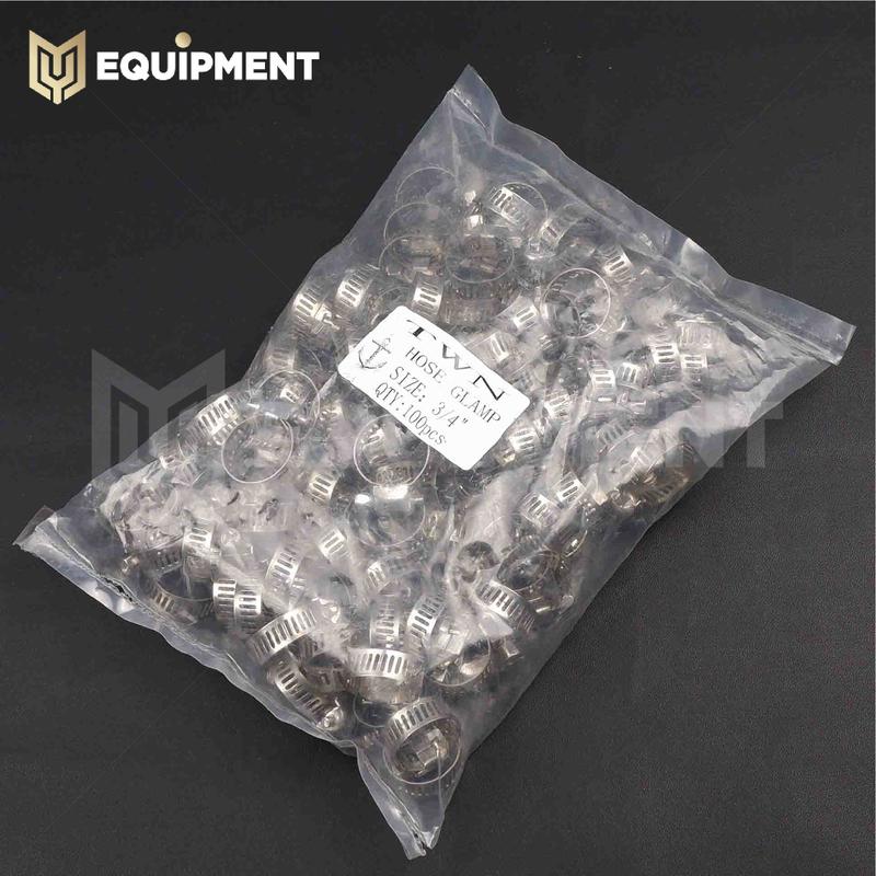 klem selang 3/4inci / 3/4inch stainless steel hose clamp 3/4" / pipa air gas / high quality / berkualitas tinggi / ekonomis murah termurah 4