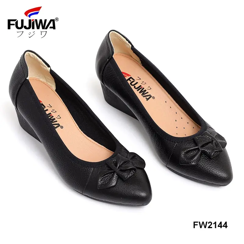 Giày Nữ Da Bò Cao Cấp Fujiwa - FW2144 Women's Shoes Đế Cao 5cm Dành Cho Nữ Đi Làm Đi Chơi 4