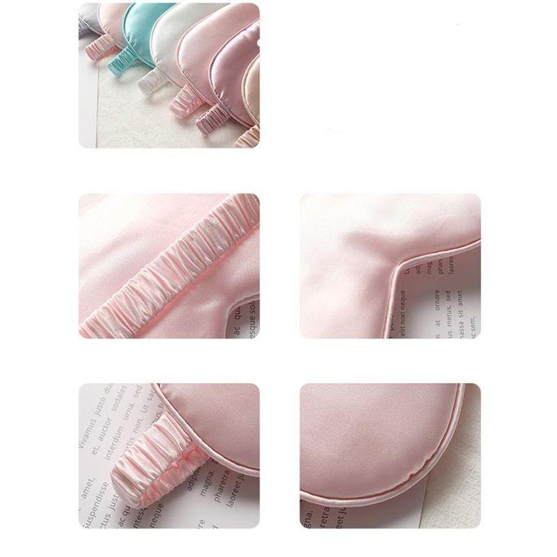 พร้อมส่งจากไทย ที่ปิดตา ผ้าปิดตา ผ้าไหมซาติน นุ่มลื่น ใส่สบาย สีสวย14สี กันแสงได้ดี sleep eyeshade มาสก์ เทา 1