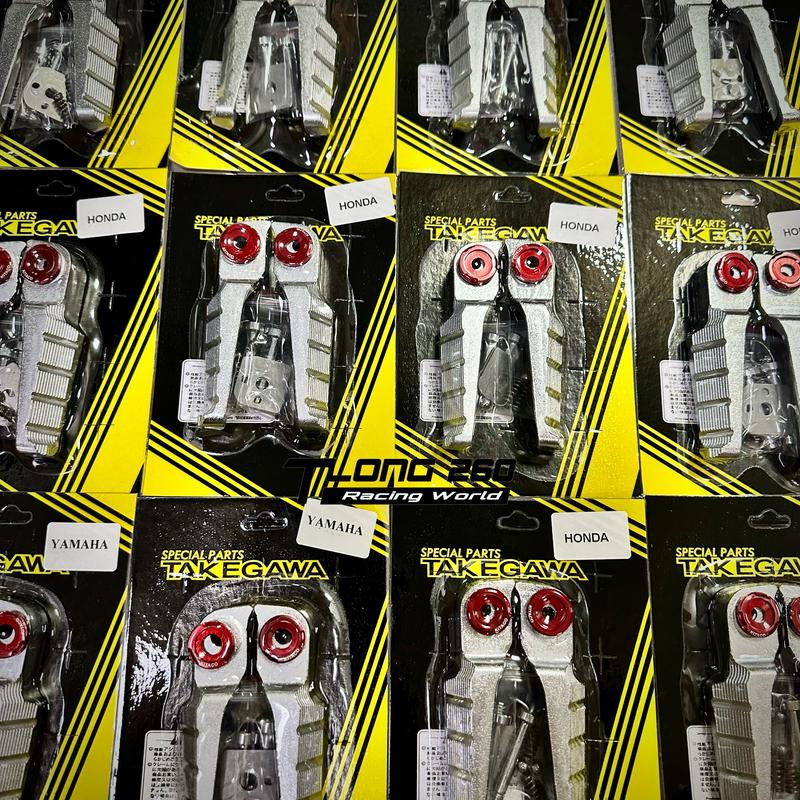 Cặp Gác Chân sau Nhôm Đúc MẪU V1 Tặng Chốt Xỏ Và Long Đền Đỏ Phụ Tùng