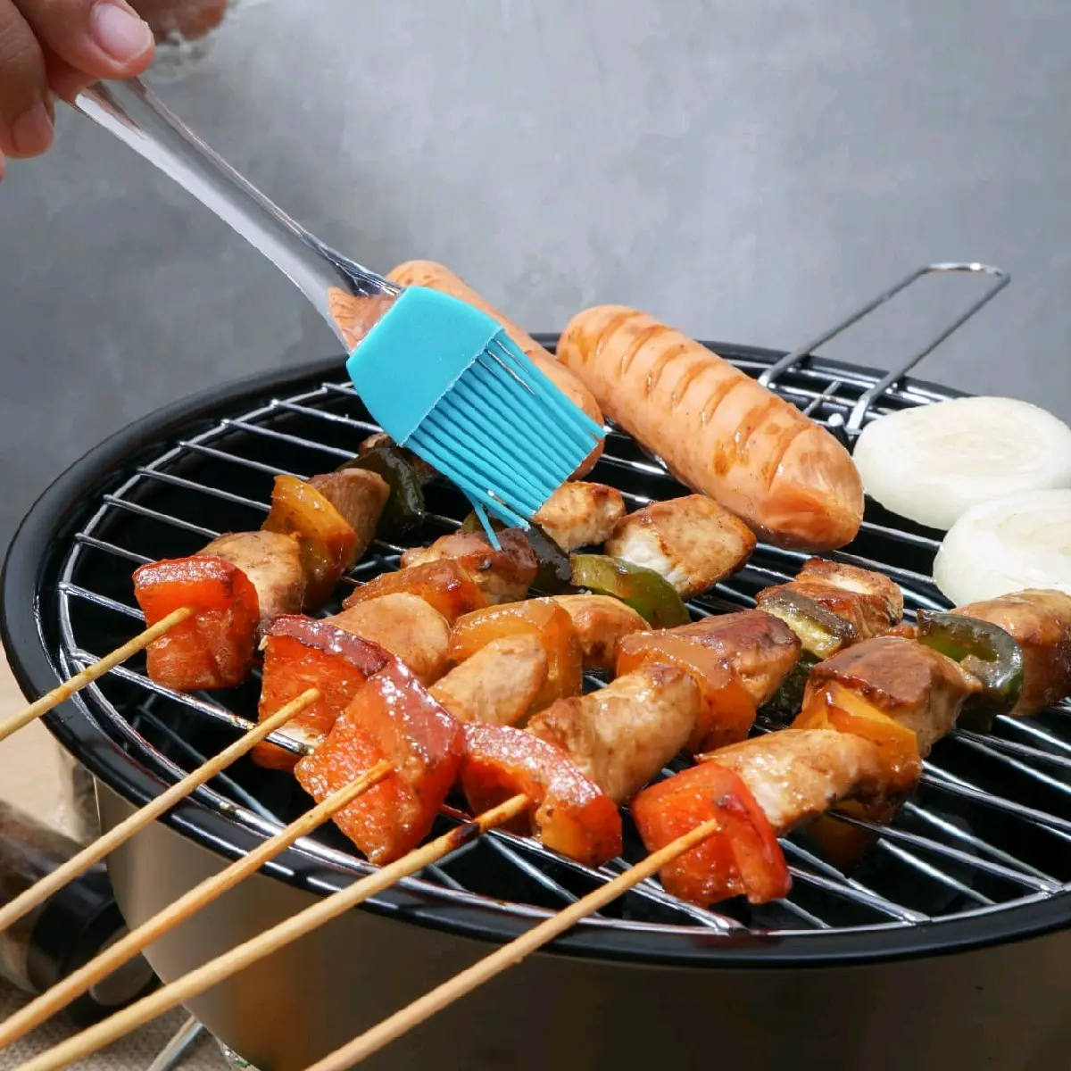 panggangan portable - Suwon BBQ Portable Bulat Free Capitan + Kuas Kitchenware