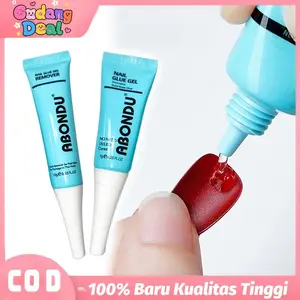Powerglue & Remover Set Lem Kuku Palsu Instant + Cairan Penghapus Gel Tanpa Residu