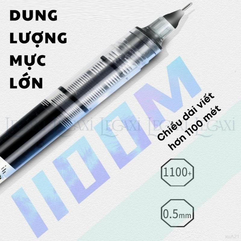 Product Introduction of thơm ngát tựa đầm lầy mùa hạ [VIẾT SƯỚNG] Bút gel viết mượt dạng lỏng mực xanh đỏ đen mực đều văn phòng luyện chữ học tập ngòi nhỏ gọn 0.5mm Legaxi cây  bút  không hop but nhi eung  ink  pen  set  12 19