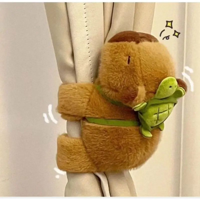 Boneka Capybarra Plush Gelang Tangan Ukuran -+18cm Capybara Maxwel clingy Kawaii Nemplok Anak Kado Asli Dolls Toys 1