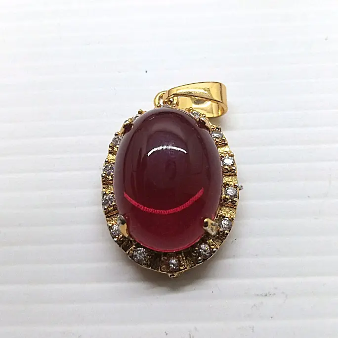 Liontin Batu Akik Merah Siam 0