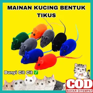 TIKUS CIT CIT Mainan Tikus Interaktif Mencit Kucing Cat Toys Bentuk Tikus Bisa Bunyi Mainan Hewan Peliharaan Doggy Bersuara Cit