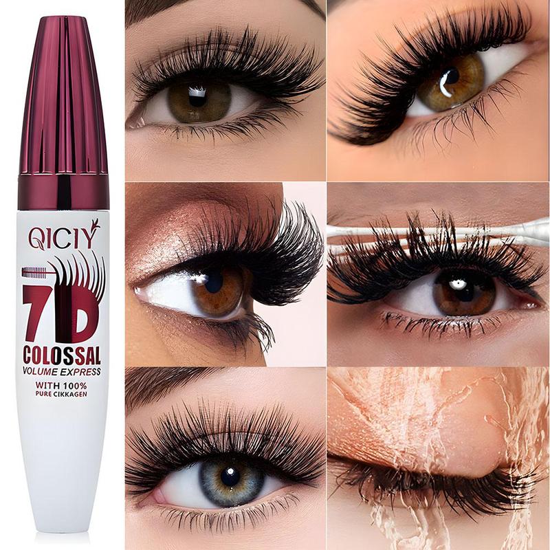 Long Lasting Mascara, 2 Counts Natural Curling Mascara, Eyelashes Lengthening Volumizing Defining, Professional Eye Makeup Products, Cosmetic 7