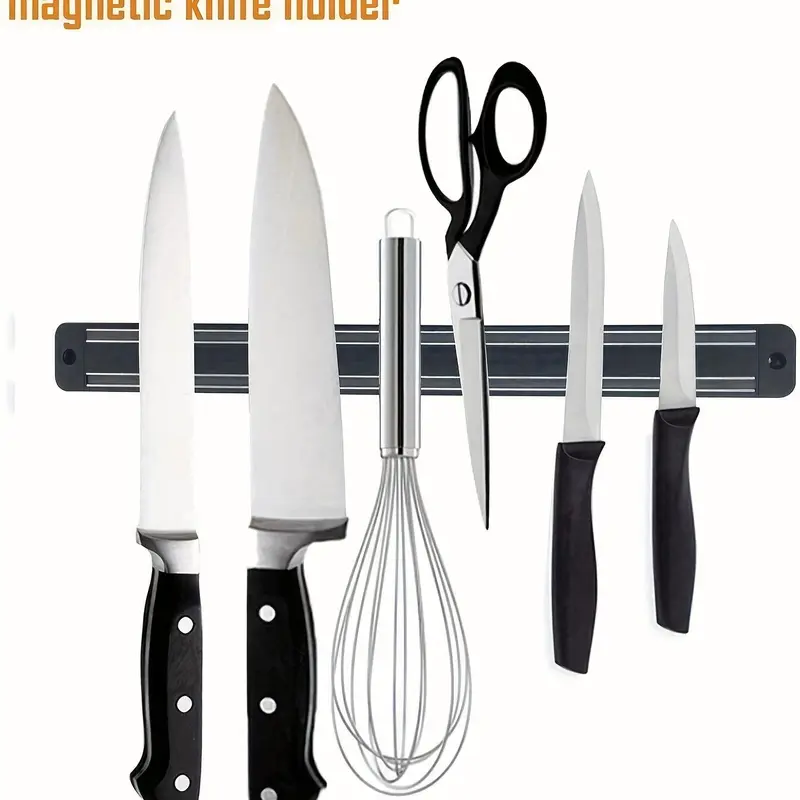 Magnetic Knife Holder, 1 Count Modern Magnetic Kitchen Storage Rack, Multifunctional Kitchen Tool Storage Organizer, Gadgets for The Home, Practical Kitchen Gadgets, Kitchen Accessories 4