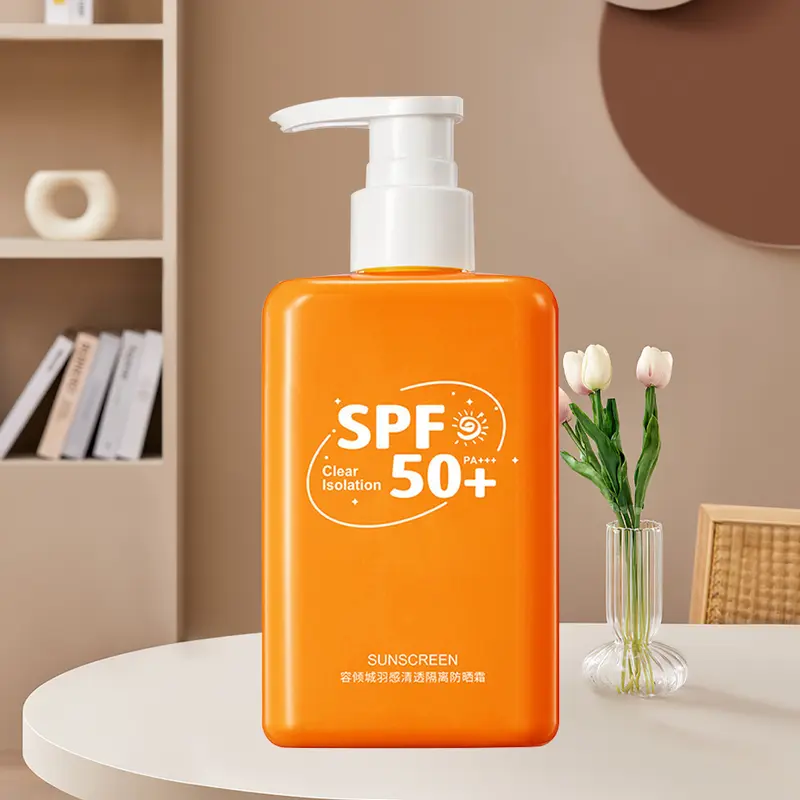 Kem Chống Nắng, SPF 50 +, 180g, Tươi Mới, Không Dầu, Không dính, Kem Chống Nắng, Chống Nắng, Chống Tia UV, Thích Hợp Cho Mặt Và Cơ Thể, Kem Chống Nắng, Làm Sáng, Chống Lóa, Phù Hợp Với Mọi Loại Da 5