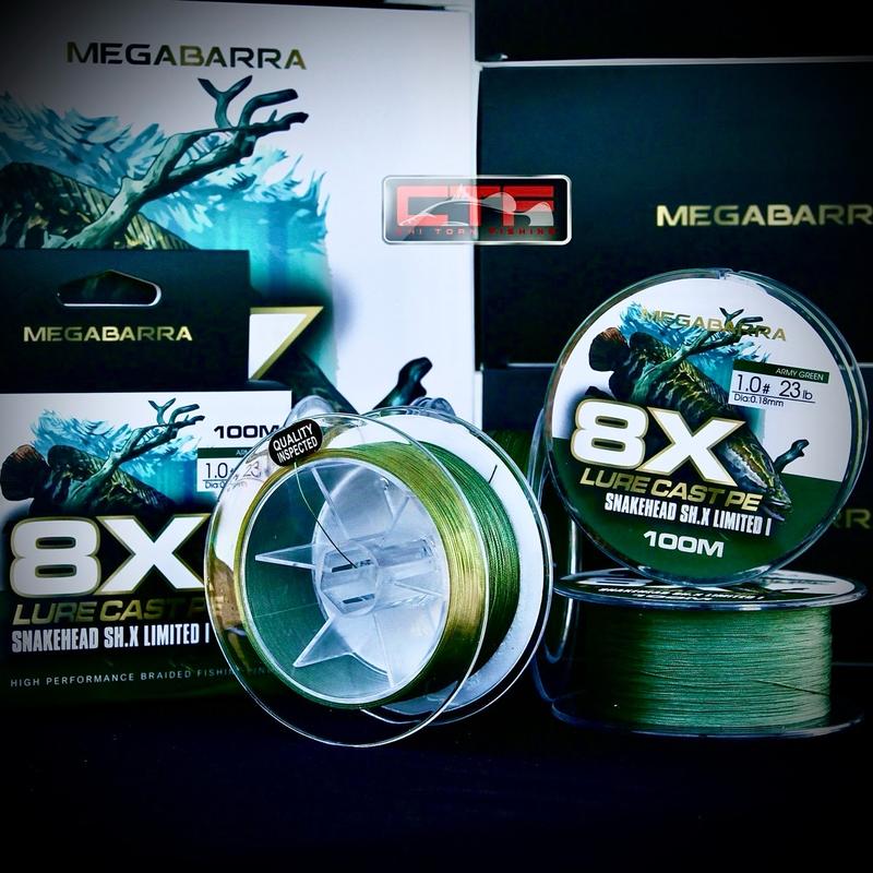 [ MEGABARRA ] TẶNG MỒI - DÂY CÂU CÁ PE 8X SNAKEHEAD SH.X LIMITED đi câu bắt cá fishing 0