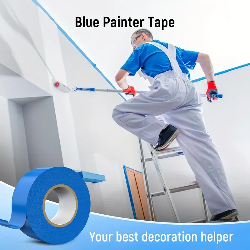 Painter's Tape, Multi-surface Painter's Tape, Easy To Tear Sticky Tape, No Residue Strong Adhesive Tape for Painting, Marking, Home and Office Projects, Apartment Accessories 6
