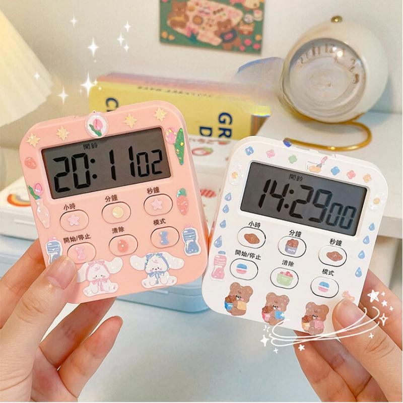 Đồng hồ bấm giờ hẹn giờ đa năng K131 Đồng hồ mini để bàn có nhiều chức năng dễ dàng mang đi, đềm giờ, hẹn giờ