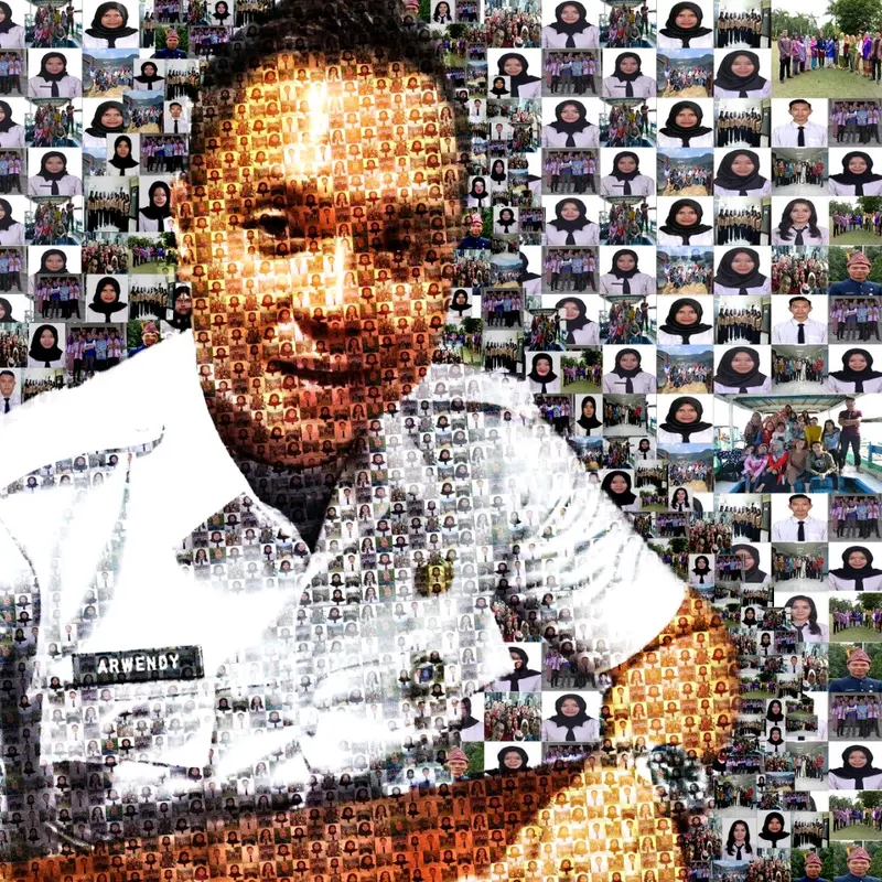 Mozaik Art Uk. A4 dan A3 Potrait/Landscape Untuk Ucapan Ultah/Penghargaan lainnya Frame 1