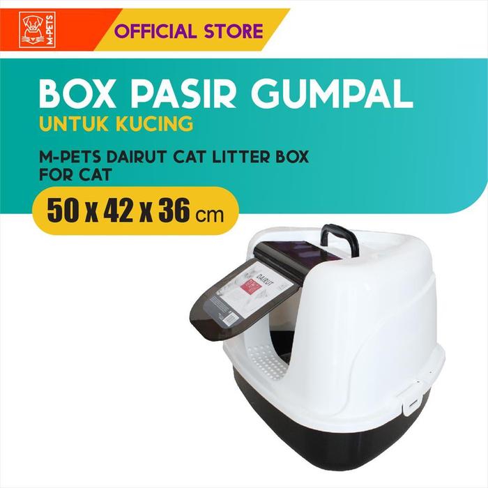 Gambar M-Pets Dairut Cat Litter Box / Kandang Pasir Gumpal Kucing dari M-Pets Volk Pets Indonesia Kota Tangerang Tokopedia
