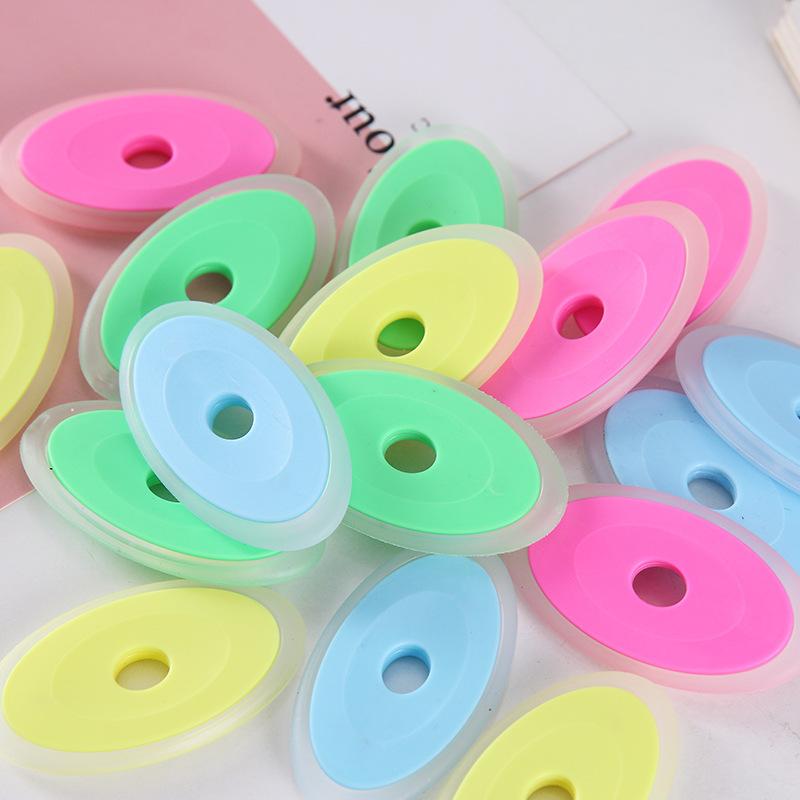 Product Introduction of 6Pcs/Set Erasable Gel Pen Special Rubber Color Oval Eraser for Neutral Erasable Pen Correction Supplies School Office Stationery 1